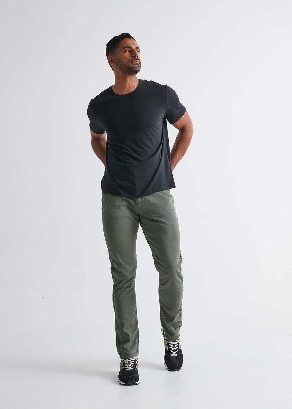 DU/ER Men's No Sweat Pants Athletic Taper 36x32 Gray/Gull